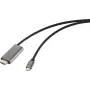 Kabel adaptera Renkforce USB-C na HDMI, wtyczka, gniazdo HDMI-A, 1,50 m (RF-6409790)