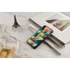 Etui telefoniczne iKins do iPhone XS Max — wzór mozaiki, czarny