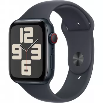 Apple Watch SE GPS + Cellular 44 mm koperta Midnight Aluminium z paskiem sportowym Midnight - M/L (MXGM3QF/A)