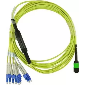 Kabel światłowodowy BlueOptics MTP-4LC-S5M-BO 4x LC G.657.A1 5 m zielony