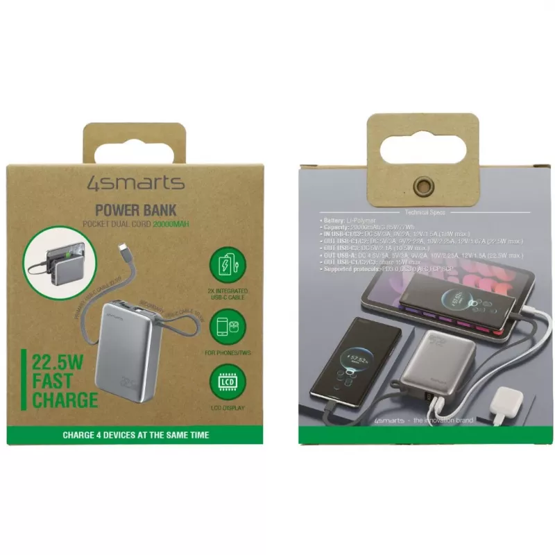 Przenośny Power Bank 4smarts 541626 20000 mAh