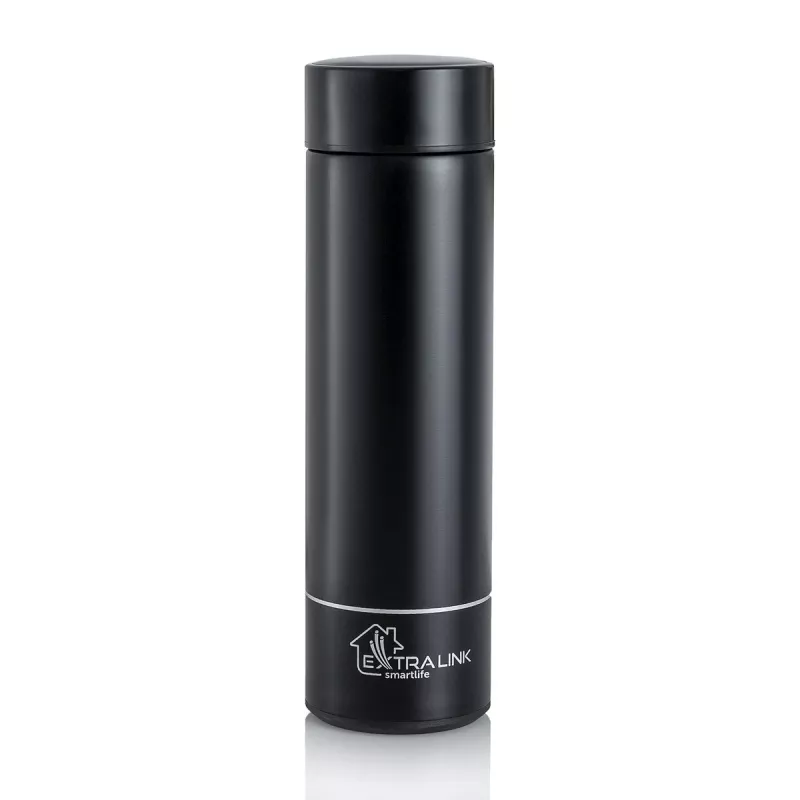 Extralink Smart Travel Mug Czarny, Thermal Tumbler with LED Display