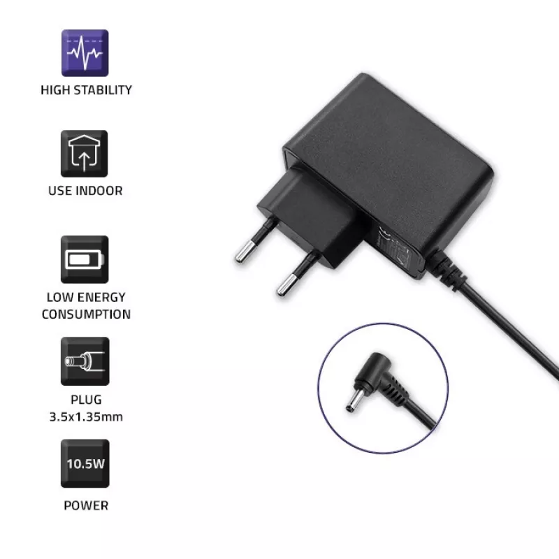 Zasilacz sieciowy Qoltec 10.5W 5V 2.1A 3.5*1.35