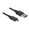 DeLOCK Premium - Kabel USB - USB typu C 24-pin (M) - na USB typu A 9-pin (M) - 1,0 m (USB 3.1 Gen2) - Czarny (83983)