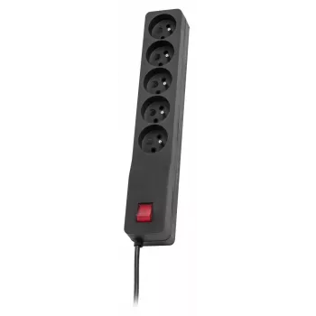 Przedłużacz zasilania Lestar 1,5 m czarny z włącznikiem i sygnalizacją, 10 A, 250 V, 460 W