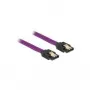 Kabel SATA DeLOCK 83689 0.2 m fioletowy