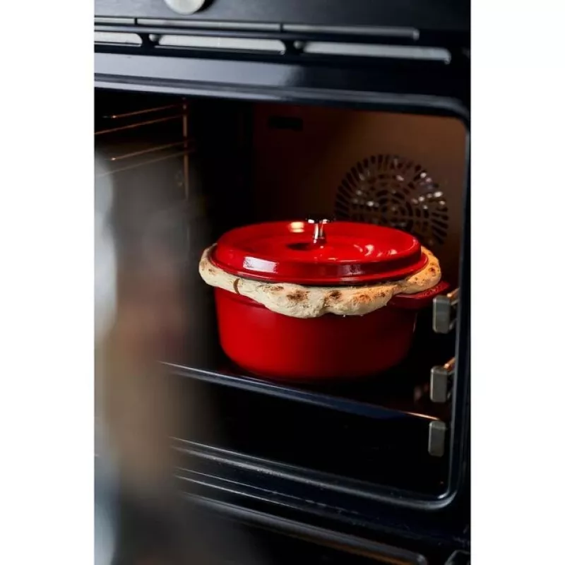 Pojedynczy garnek Staub Cocotte 24 cm Wiśniowy