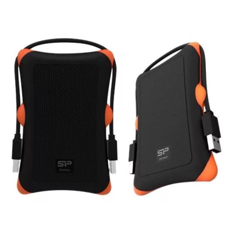 Obudowa HDD/SSD Silicon Power Armor A30, 2,5 cala, jednokieszeniowa, USB 3.2 Gen 1, Micro-USB A, pomarańczowa/czarna