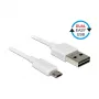 Kabel USB DeLOCK 84805 USB 2.0 0.2m USB A Micro-USB B Biały