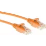 ACT Pomarańczowy 2 metry LSZH U/UTP CAT6 datacenter slimline patch kabel snagless z RJ45