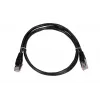 Kabel krosowy LAN Extralink Cat5e FTP 1 m, ekranowany F/UTP, RJ-45 do RJ-45, czarny