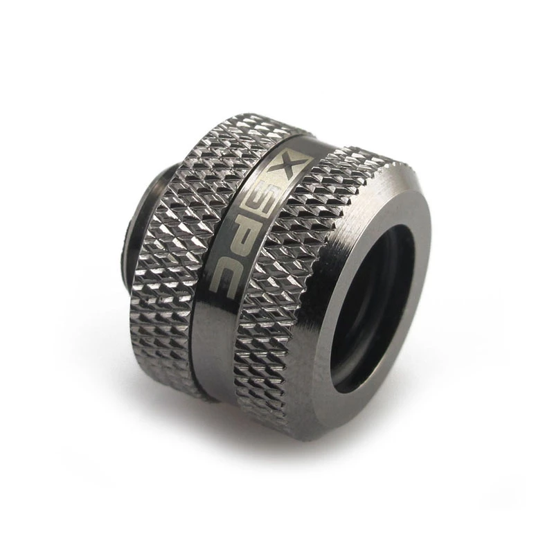 XSPC Connector G1/4 do 14mm Hardtube, czarny chrom - 8 sztuk
