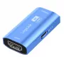 Przedłużacz HDMI, 20m, 8K 60Hz, HDCP 2.3, aluminiowy, niebieski