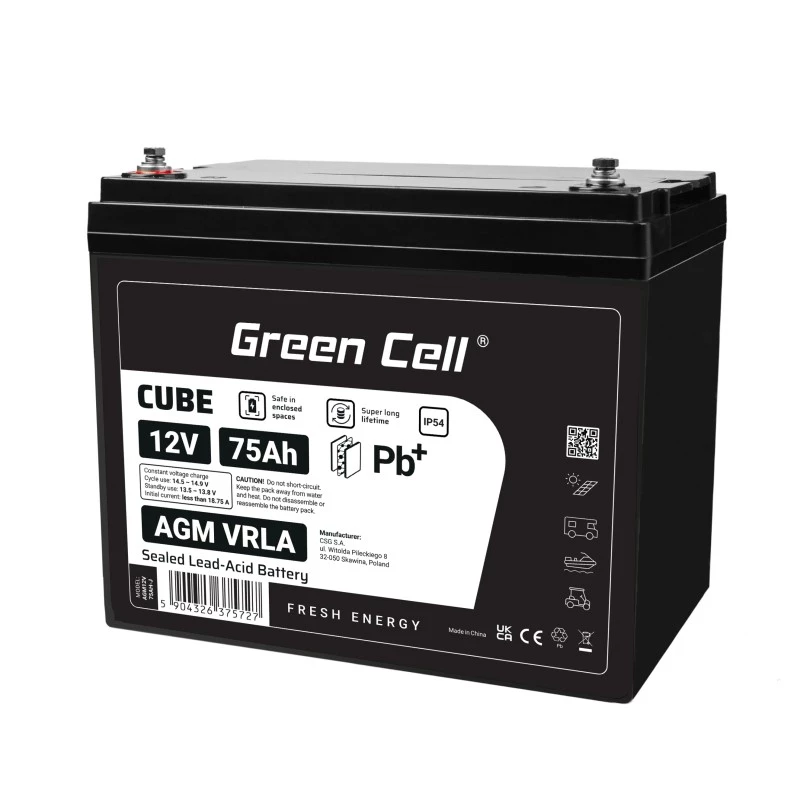 Akumulator AGM VRLA 12V 75Ah IP54