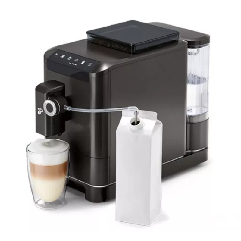Ekspres do kawy Tchibo Esperto2 Milk czarny — wbudowany spieniacz mleka, automatyczny ekspres do espresso na blat