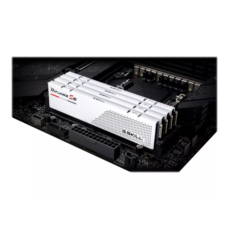 DIMM 32 GB DDR5-5600 (2x 16 GB) Dual-Kit, Arbeitsspeicher weiß, F5-5600J4040C16GX2-RS5W, Ripjaws S5, INTEL XMP