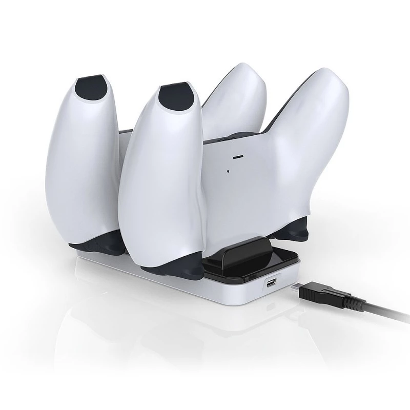 Stacja ładująca SUBSONIC SA5608 do kontrolerów PlayStation 5 z dwiema szybkimi zatokami ładującymi i wskaźnikami LED