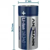 Akumulator Li-ion Ansmann 16340 850 mAh 3,6 V z wejściem Micro USB 1300-0015