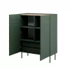 Regał cama meble ONDA ONDA 98×45×127 cm zielony, stojąca przyścienna szafka