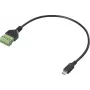 Kabel przejściowy Renkforce USB 2.0 [1x wtyk 2.0 Micro-B - 1x połączenie zaciskowe] RF-6443956 30 (RF-6443956)