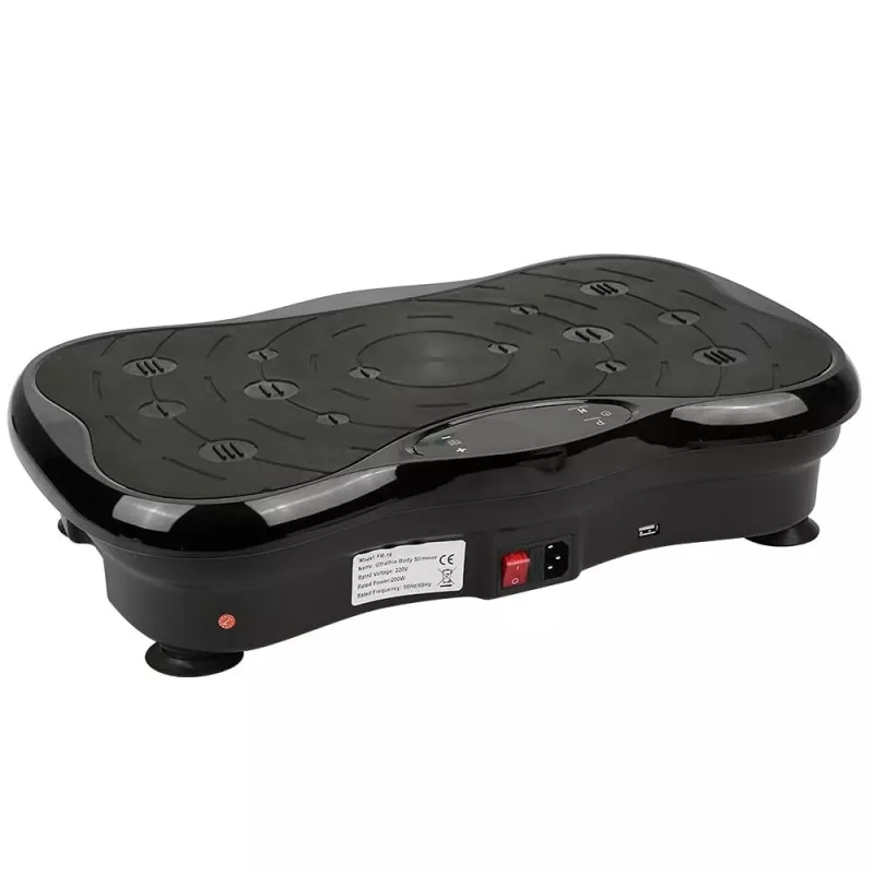 Extralink Vibration Platform for Exercise Fitness Moonwalk Spinmove Czarny