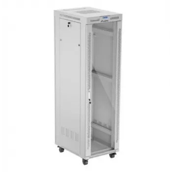 Szafa stojąca LANBERG FF01-6842-12SL 42U, 600×800 mm, wysokość 2121 mm, udźwig 1200 kg, IP20, szara