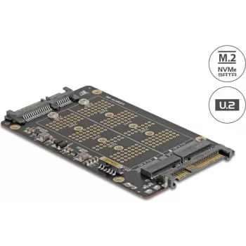DELOCK Konwerter M.2 Key M NVMe SSD na U.2 (SFF-8639) — model 64354