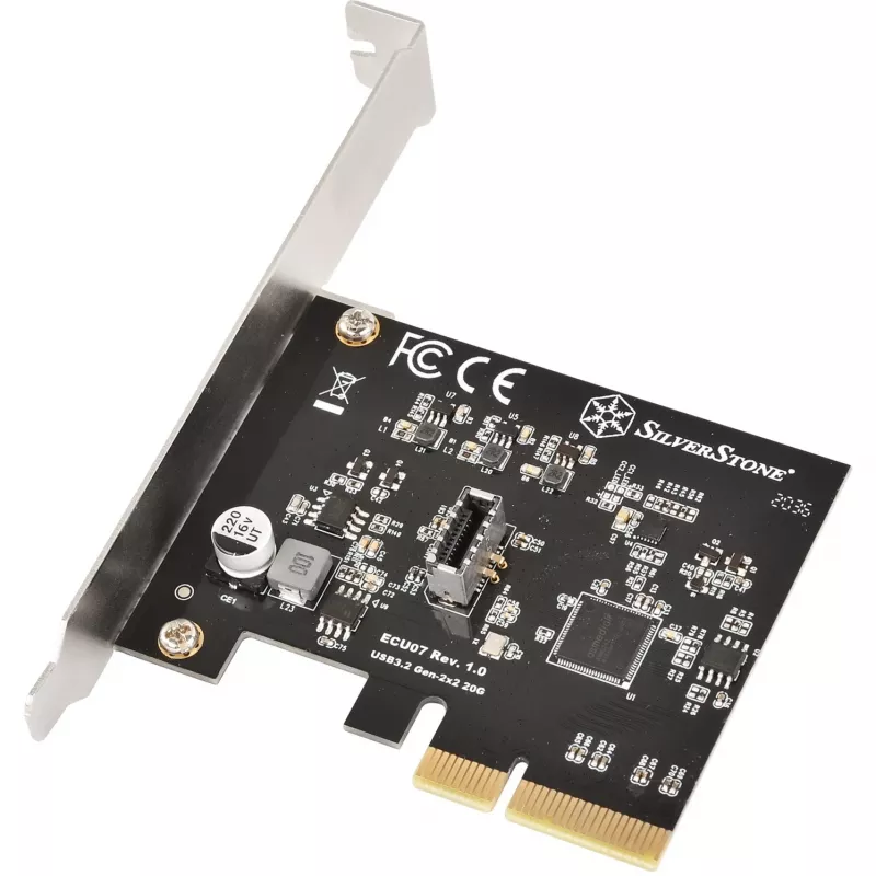 Karta rozszerzeń SILVERSTONE SST-ECU07 USB 3.0 PCIe — adapter PCI Express USB 3.0