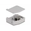 DeLOCK Adapter na szynę DIN Gniazdo RJ45 na gniazdo RJ45 Kat.6A Szary