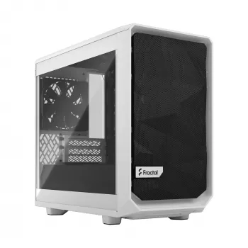 Fractal Design Meshify 2 Nano - Mini-ITX Tower (Tempeczerwony Glass) - bez zasilacza (ATX) - biały - USB/Audio (FD-C-MES2N-02)