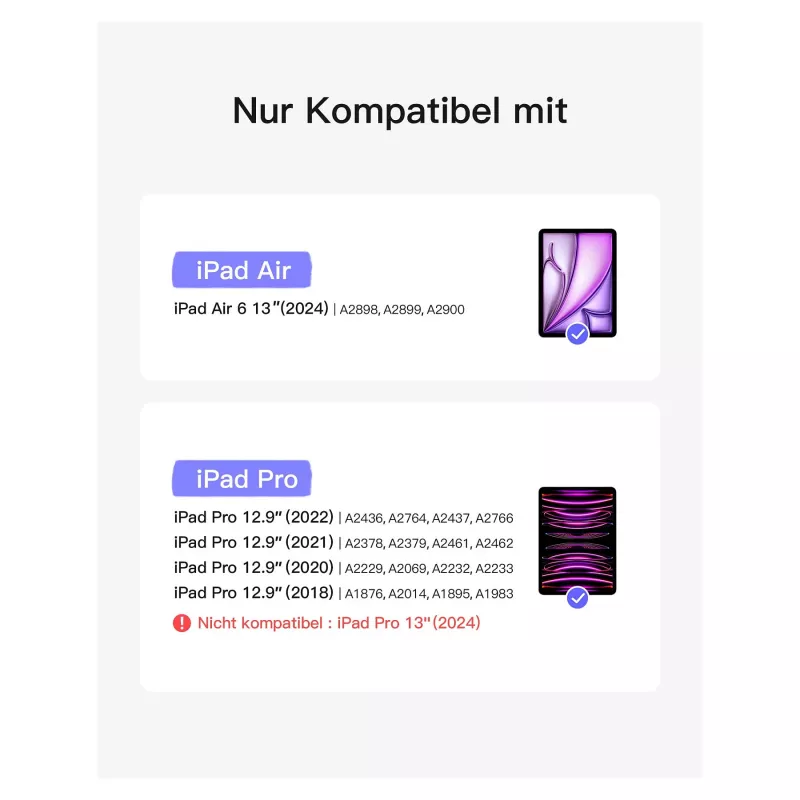 Klawiatura Inateck KB04118_BLUE do iPad Air 6 Pro 12 13