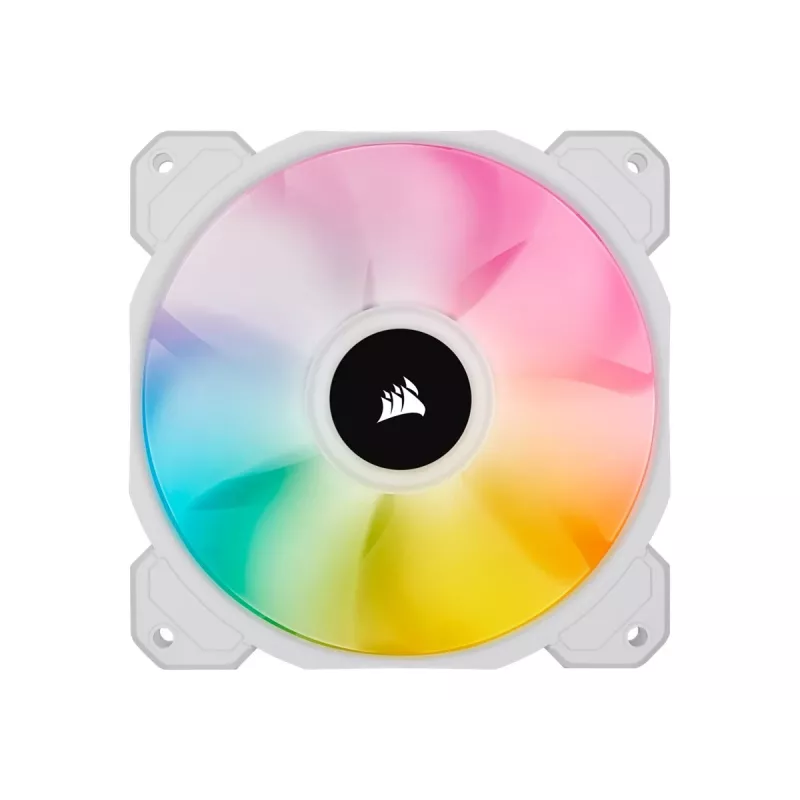 Corsair iCUE SP120 RGB ELITE Performance 120 mm biały PWM ARGB potrójny zestaw wentylatorów do obudowy