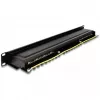 DeLOCK 66876 panel krosowy 1U Cat6a Czarny Metal