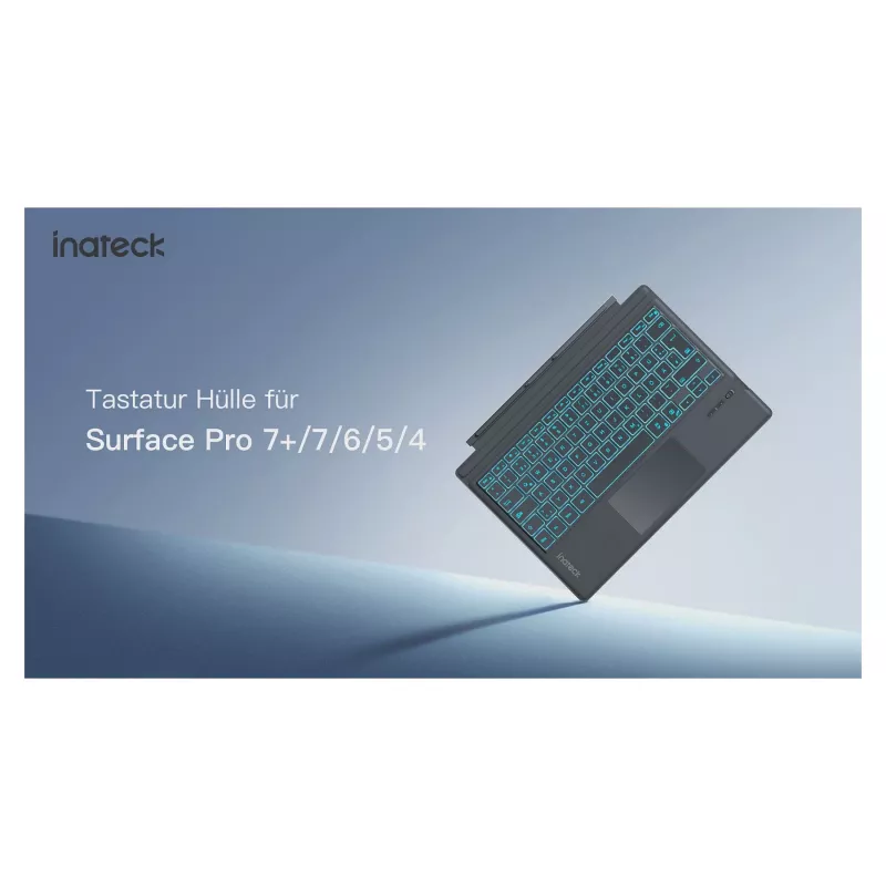 inateck klawiatura Surface gray, Sureface GO 1-4 Com. QWERTZ