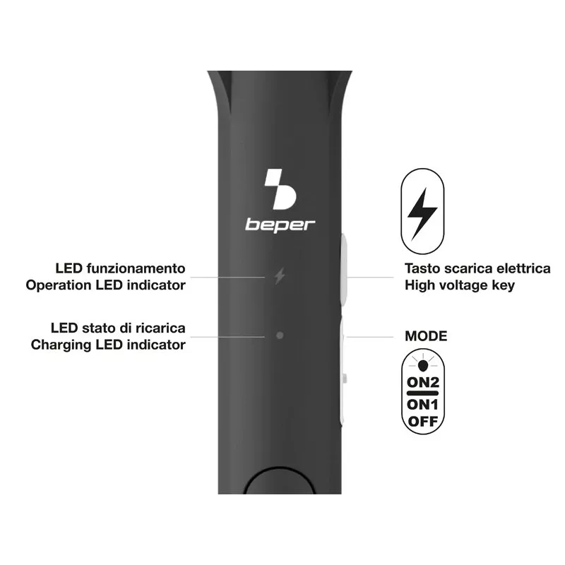 Czajnik elektryczny Beper P206ZAN250 1.7 L 2200 W, stal nierdzewna element grzejny