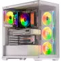 Obudowa PC KRUX Exo RGB biały — wieża ATX, stal, 2x3.5 cala + 2x2.5 cala zatoki, USB-C, RGB