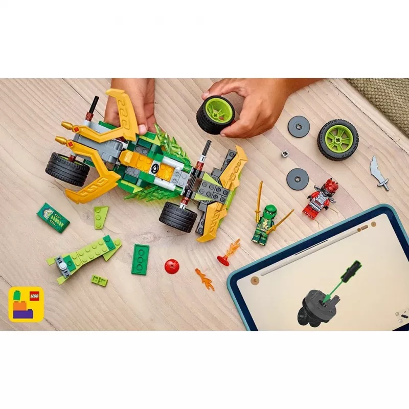 Zestaw konstrukcyjny LEGO NINJAGO Lloyd's Action Speedster 71828, 181 elementów, 2 minifigurki, wiek 7+