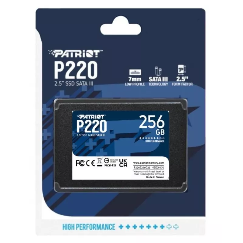 Dysk SSD Patriot P220 256 GB 2,5 cala SATA III