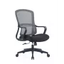 Krzesło biurowe ergonomiczne Up Up Darwin, czarne, czarny materiał + szara siatka