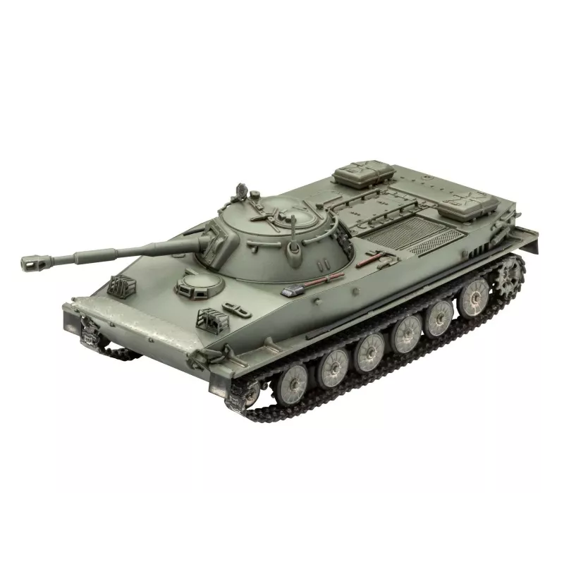 Plastikowy model do sklejania REVELL PT-76B skala 1:72, wojskowy lekki czołg amfibijny