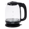 Czajnik Mesko MS 1302b | Elektryczny | 2200 W | 1,7 L | Szklany | Obrotowa podstawa 360° | Czarny