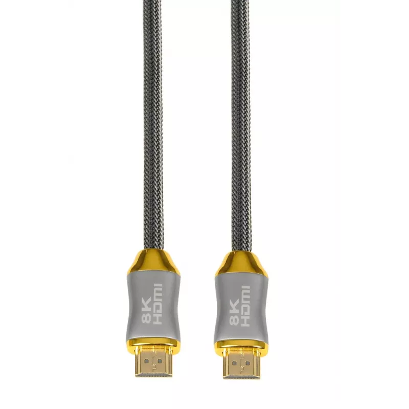 Kabel HDMI IBOX HD08 2 m, HDMI Typ A męski–męski, HDMI 2.1, srebrny