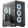 Obudowa komputerowa AEROCOOL D520A Midi-Tower ATX ze szkłem hartowanym RGB — czarna