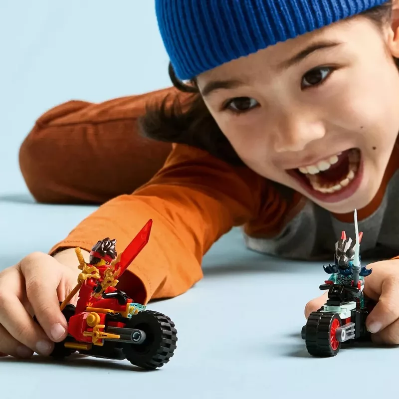 Zestaw konstrukcyjny LEGO NINJAGO 71838 Wyścig motocykla Kaia — 79 elementów, 2 minifigurki, wiek 6+, wymiary 40×30×90 mm