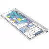 Klawiatura Logickeyboard LKB-RESC-CWMU-UK biurowa USB QWERTY angielski