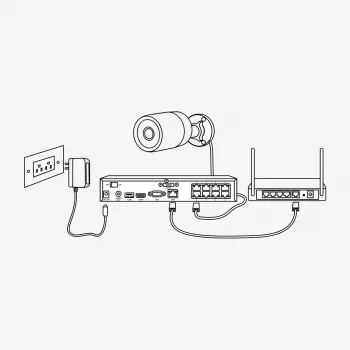 Reolink P334 - Inteligentna 4K 8MP Ultra HD zewnętrzna kamera bezpieczeństwa PoE obsługująca 256GB i wykrywanie osób/pojazdów/zwierząt