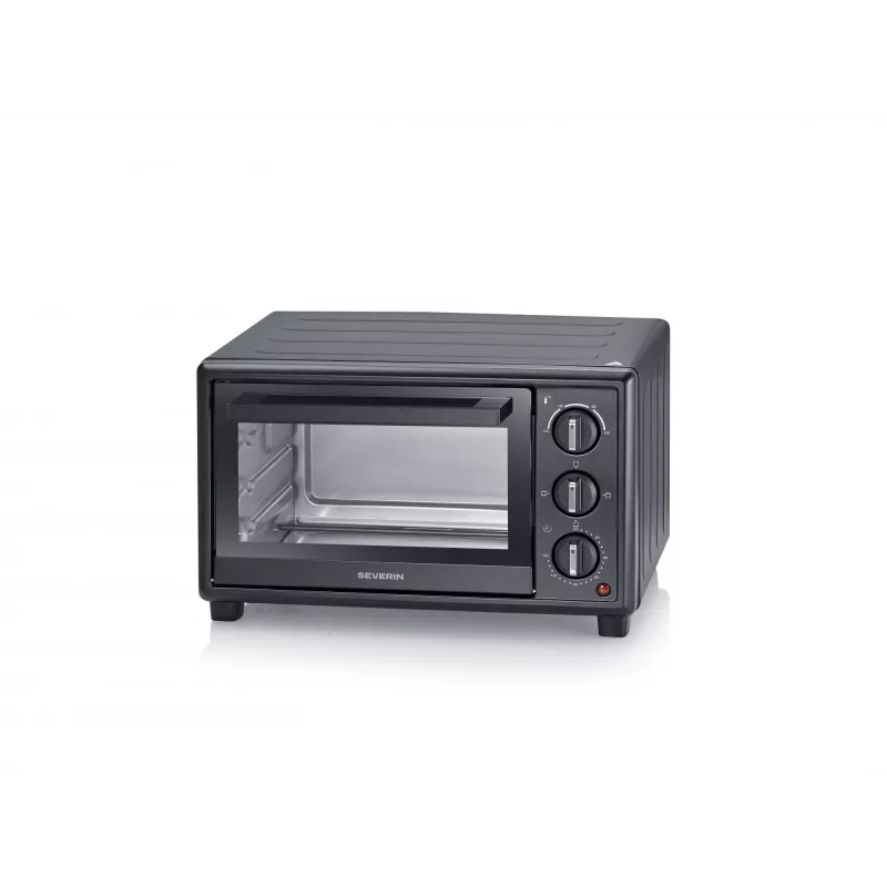 Elektryczny mini piekarnik SEVERIN TO 2078 — pojemność 20 l, 1600 W, czarny, wolnostojący