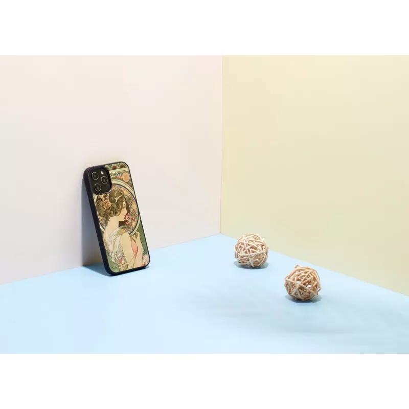 Etui na telefon man and wood do iPhone 12 Pro Max — primrose Czarny