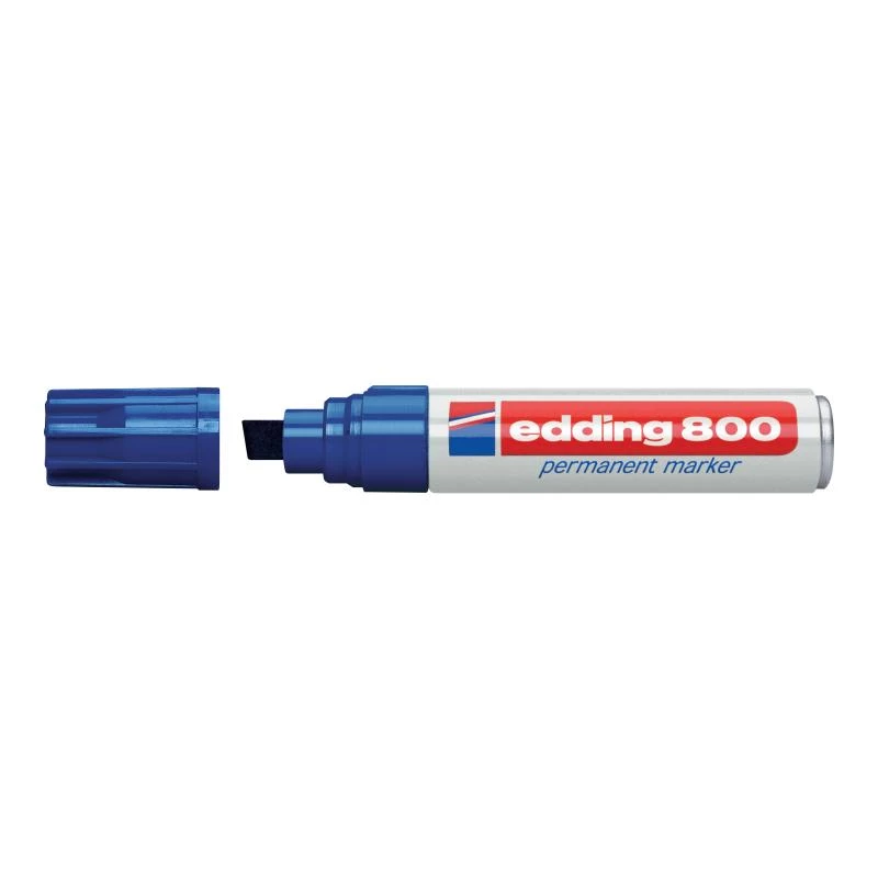 Marker permanentny Edding 800 ze stożkową końcówką niebieski