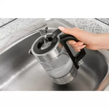 ProfiCook PC-WKS 1229 G czajnik elektryczny 1 L 1600 W stal nierdzewna, przezroczysty